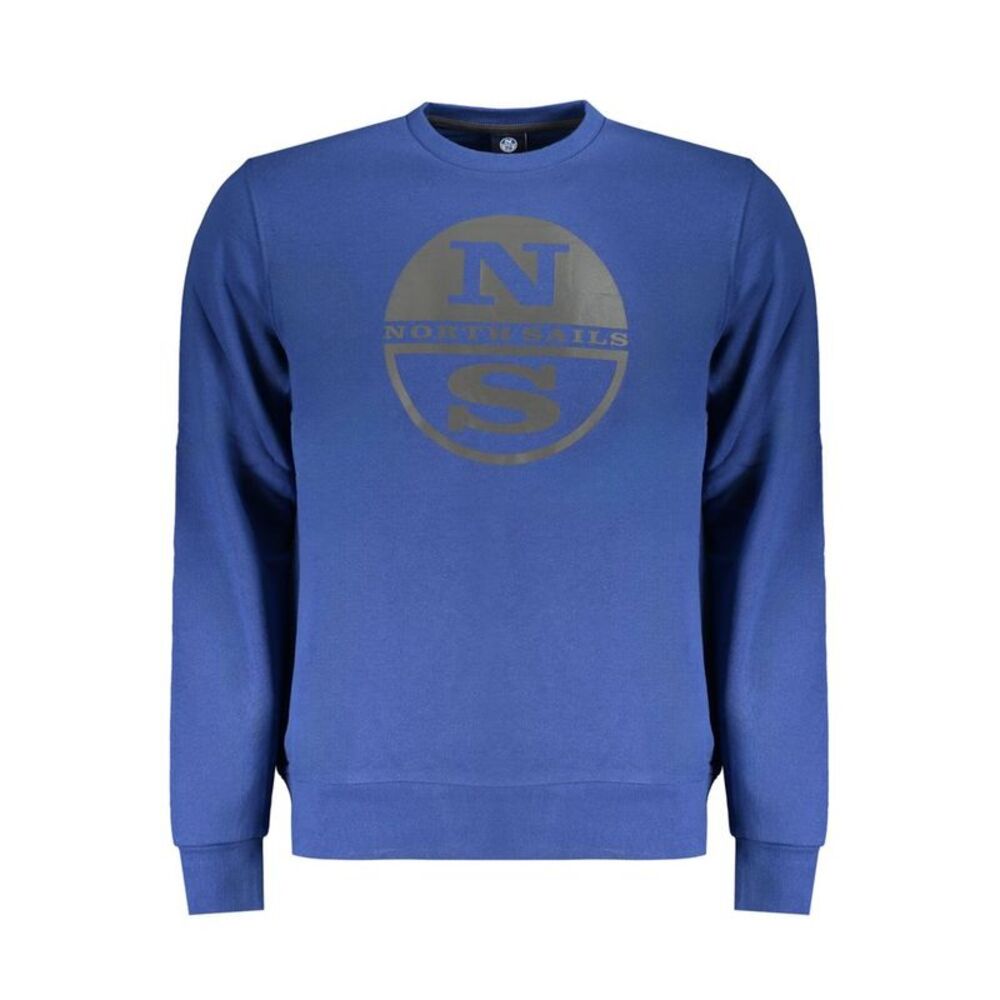 North Sails Blue Cotton Men Men's Sweater